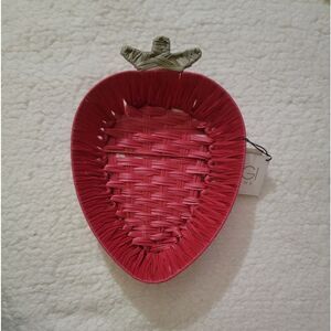 🆕️🍓Strawberry Storage Basket Summer Pool Party BBQ Red & Green - LARGE